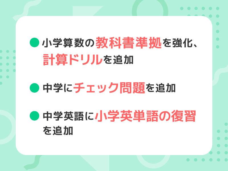 3月のアップデート情報